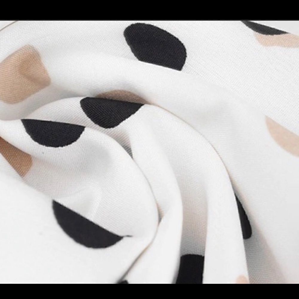 White Polka Dot Boho Maxi Dress - Picture 9 of 10